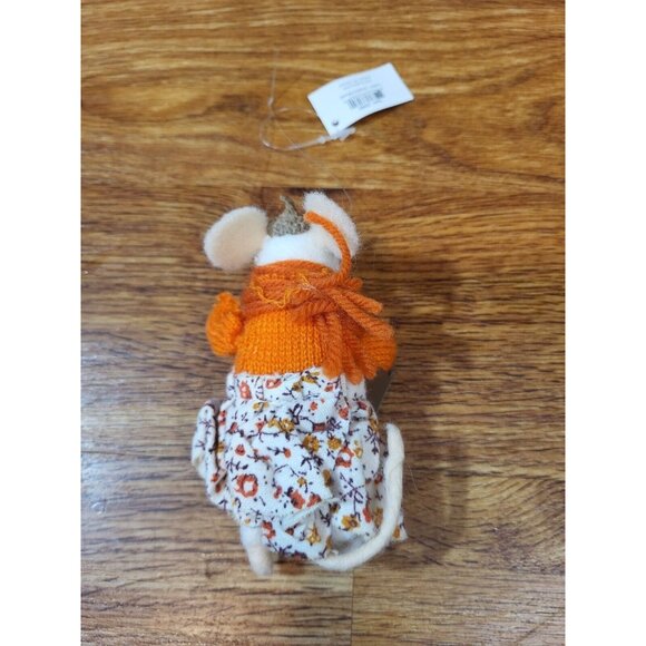 Primitives by Kathy Grateful Mouse Felt Critter Fall Thanksgiving Ornament - Picture 2 of 2
